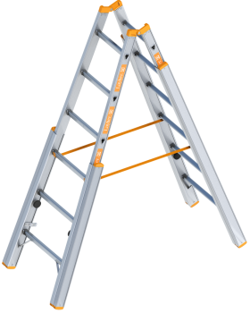 Layher échelle double pour escaliers Topic (2 x 6 barreaux)