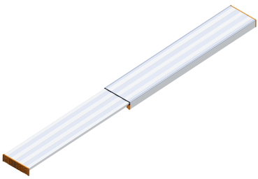 Layher Entretoise téléscopique en aluminium, extensible jusqu'à 2,90 m