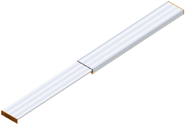 Layher Entretoise téléscopique en aluminium, extensible jusqu'à 3,50 m