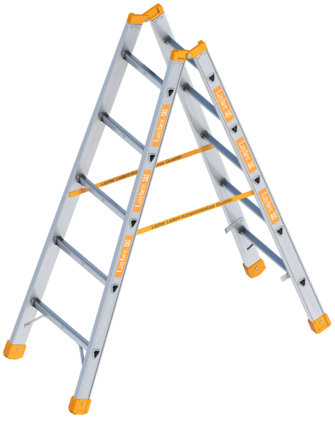 Layher Alu-Sprossenstehleiter Topic (Sprossen: 2 x 5)