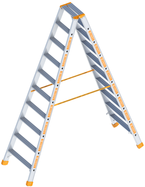 Layher Alu-Stufenstehleiter Topic (Sprossen: 2 x 10)