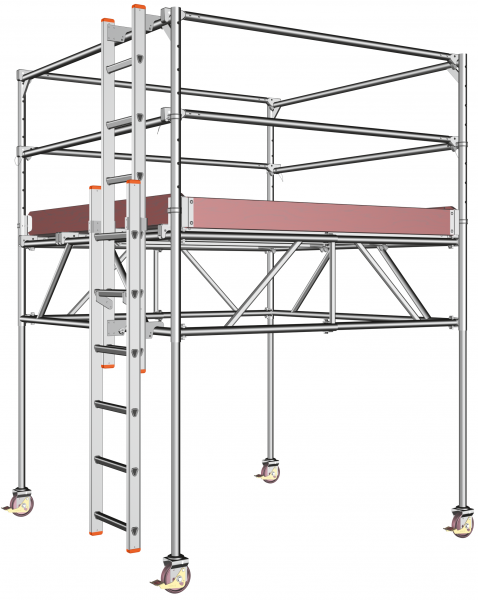 Layher Staro escabeau roulant configuration complète