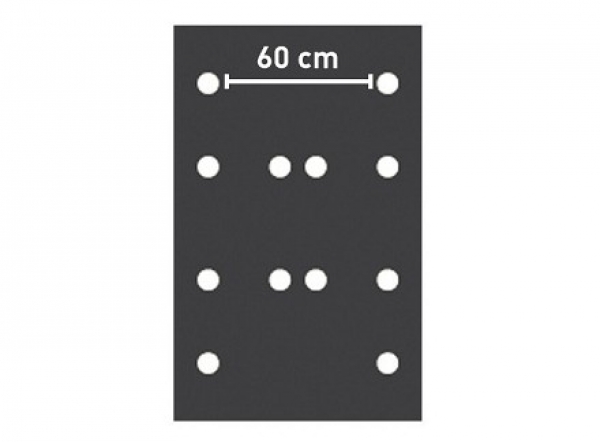 RUPES Velcro sanding plate 80 x 130 mm